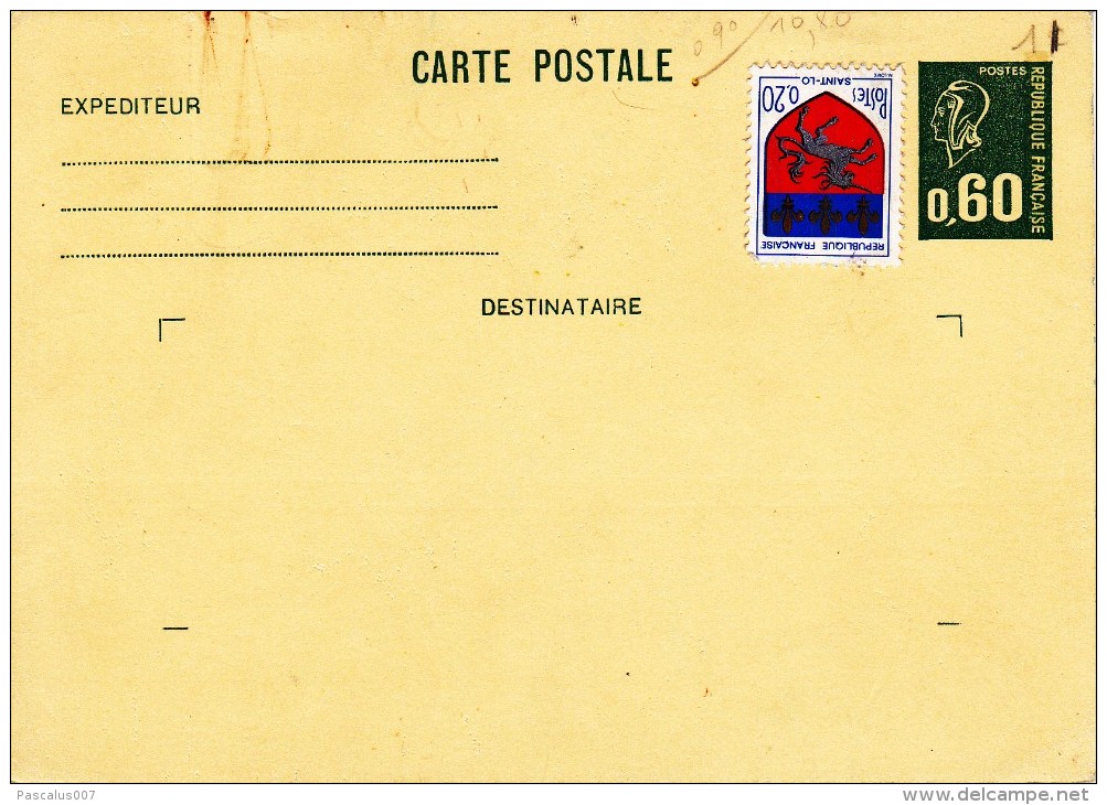 C01-097 - France CEP - Carte Entier Postal  Du 0-1-1900 - COB  - Cachet De  - Série  -  - 1€ - Collections & Lots: Stationery & PAP