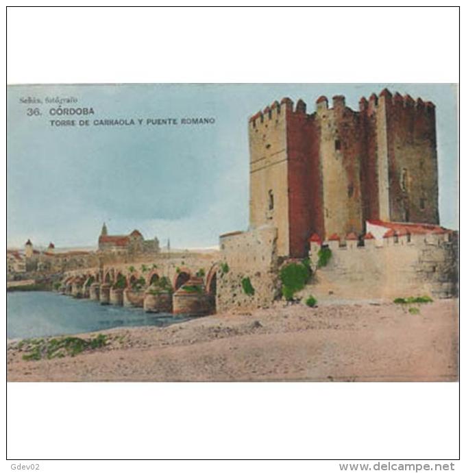 CDBTP5456-LFTM1437 .Tarjeta Postal DE CORDOBA.Torre De CALAHORRA Y Puente Romano, Rio Guadalquivir - Antigüedad