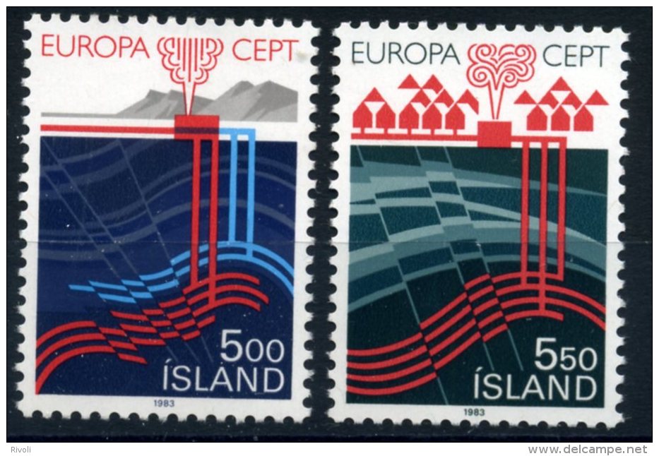 EUROPA CEPT ISLANDE 1983 - N° 551/52 NEUF LUXE ** MNH COTE 25E - 1983