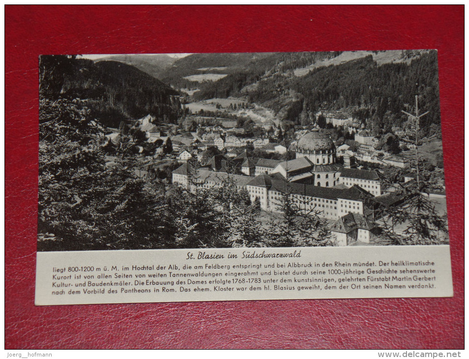 1969 St. Blasien Kloster Kurort Schwarzwald Baden Würtemberg Gebraucht Used Germany Postkarte Postcard - St. Blasien