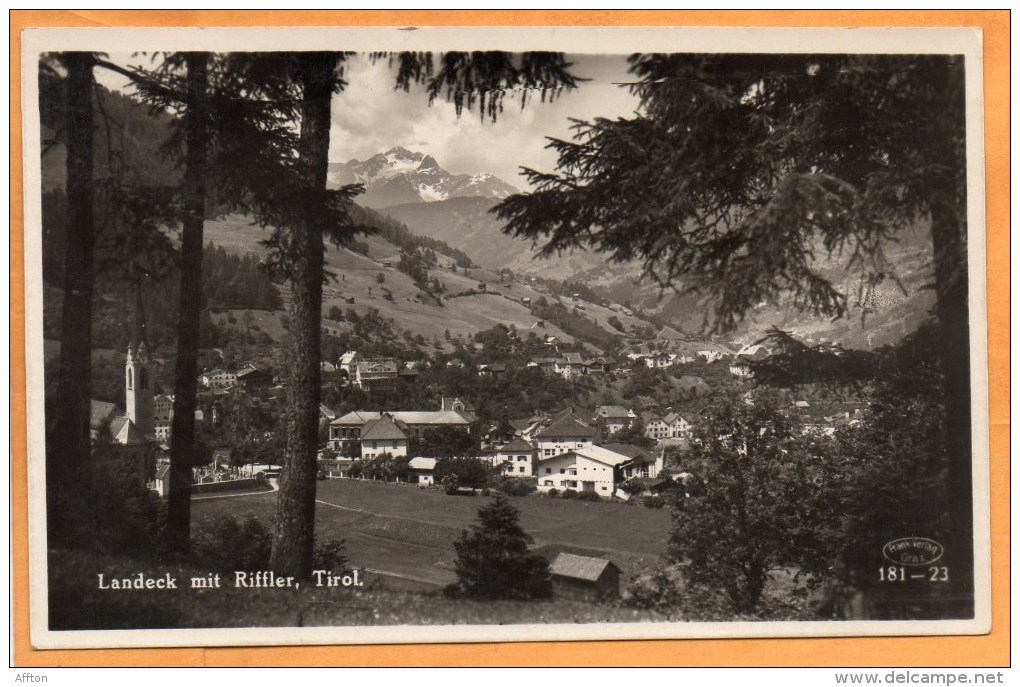 Landeck Mit Riffler Tirol 1932 Postcard - Landeck