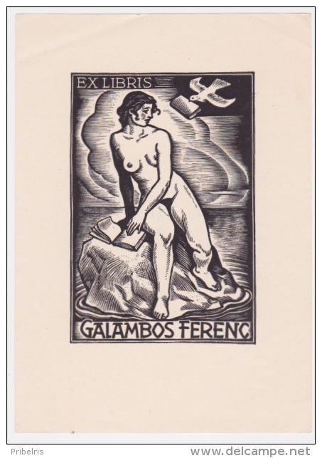 Ex-Libris érotique - Galambos Ferenc - Par Drahos Istvan - Exlibris