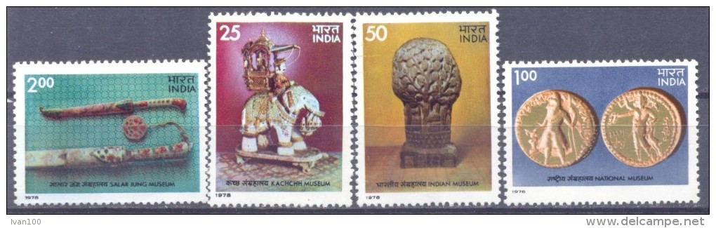 1978. India, Museums Of India, 4v, Mint/** - Nuovi