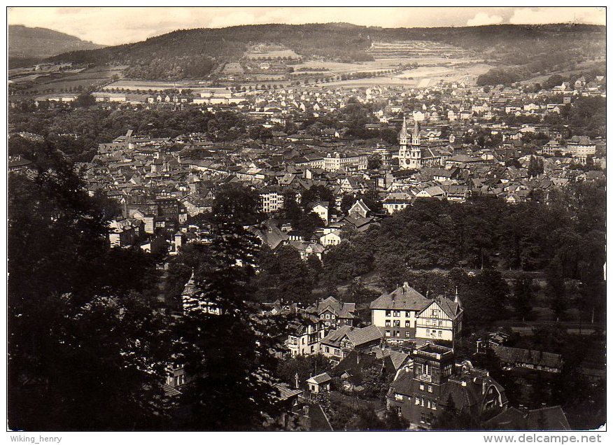 Meiningen - S/w Blick Auf Die Stadt - Meiningen