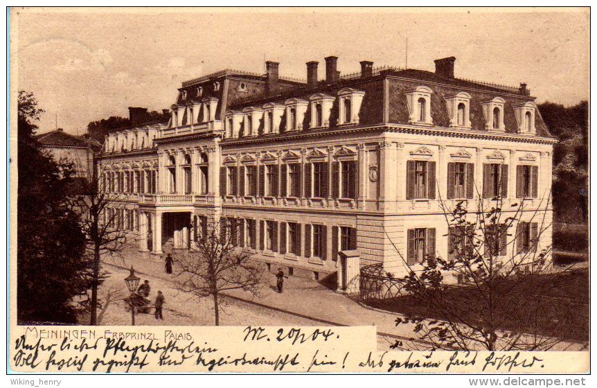 Meiningen - S/w Erbprinzliches Palais - Meiningen