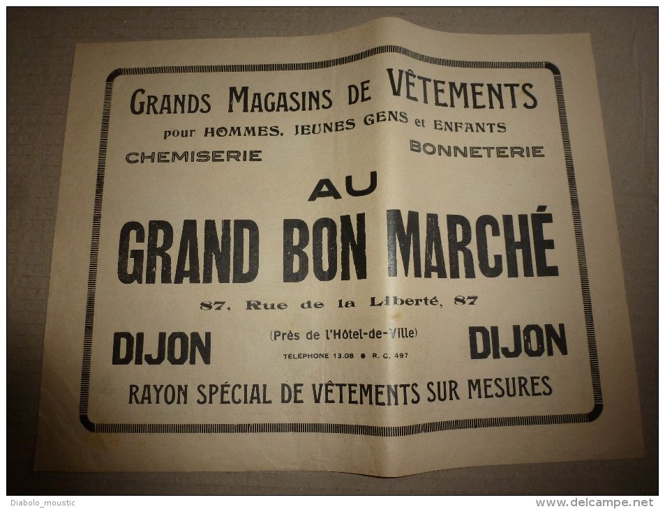 Vers 1900 Image D'EPINAL Réclame De  AU GRAND BON MARCHE 32 X 24,5cm : UNE PASSION MALHEUREUSE, Illustrations Zutna - Publicités