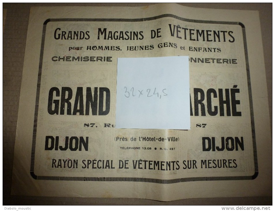 Vers 1900 Image D'EPINAL Réclame De  AU GRAND BON MARCHE 32 X 24,5cm : LES PILULES DU DIABLE - Pubblicitari