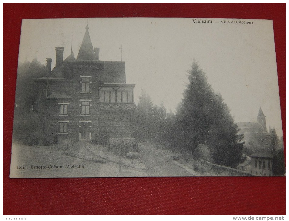 VIELSALM  -    Villa Des Rochers    -   1905     -     (2 Scans) - Vielsalm