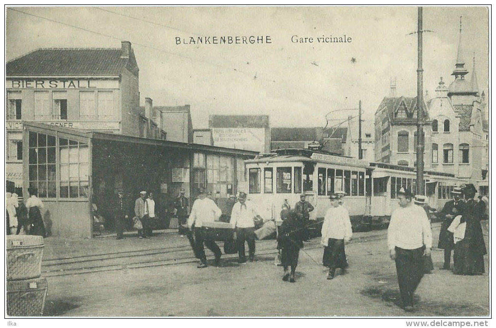 Blankenberge - Tramstation - Animée - Gare Vicinale - Tram Station - Straßenbahnhaltestelle. - Tramways