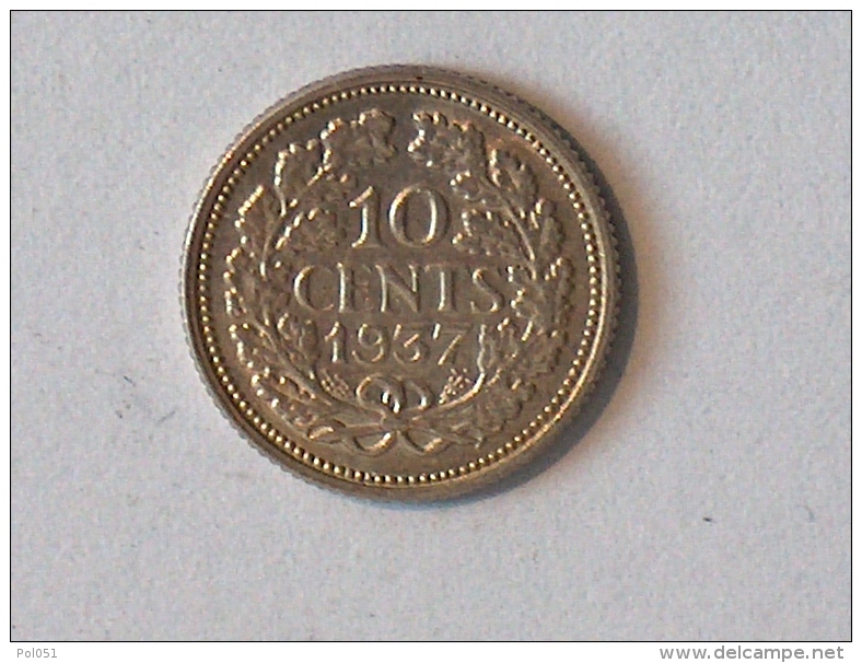 PAYS BAS 10 CENTS 1937 - 10 Centavos