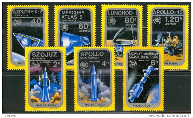 HUNGARY - 1975.Apollo Soyuz Space Project Cpl.Set MNH! - Nuovi