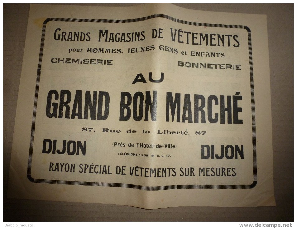 Vers 1900 Image D'EPINAL Réclame De  AU GRAND BON MARCHE  Dim. 32 X 24,5cm : HISTOIRE DE GRAND NICAISE - Pubblicitari