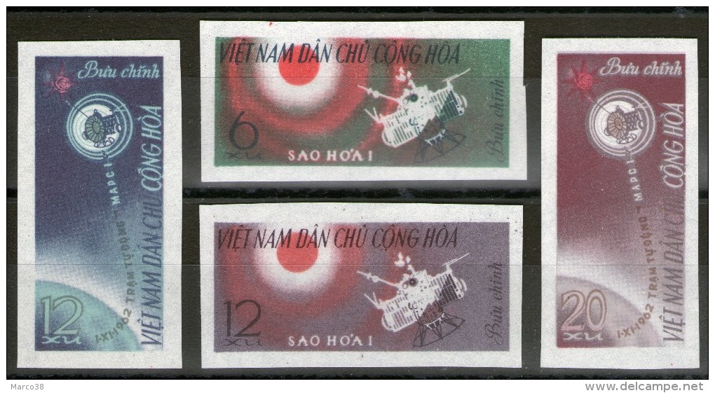 VIETNAM Du Nord: N°321/324 Non Dentelés !!!      - Cote 12,50€ - - Vietnam