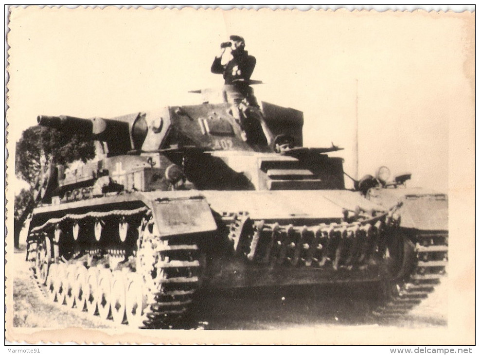 PHOTO PROPAGANDE GUERRE ARCHIVE SOVIETIQUE #32  WEHRMACHT PANZER  CHAR TANK BLINDE  ?? - 1939-45