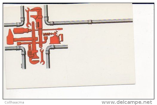 Carte De Visite Publicitaire Vierge  " Réparations,travaux,plomberie,chauffage" Illustrateur,dessin Donz - Cartes De Visite