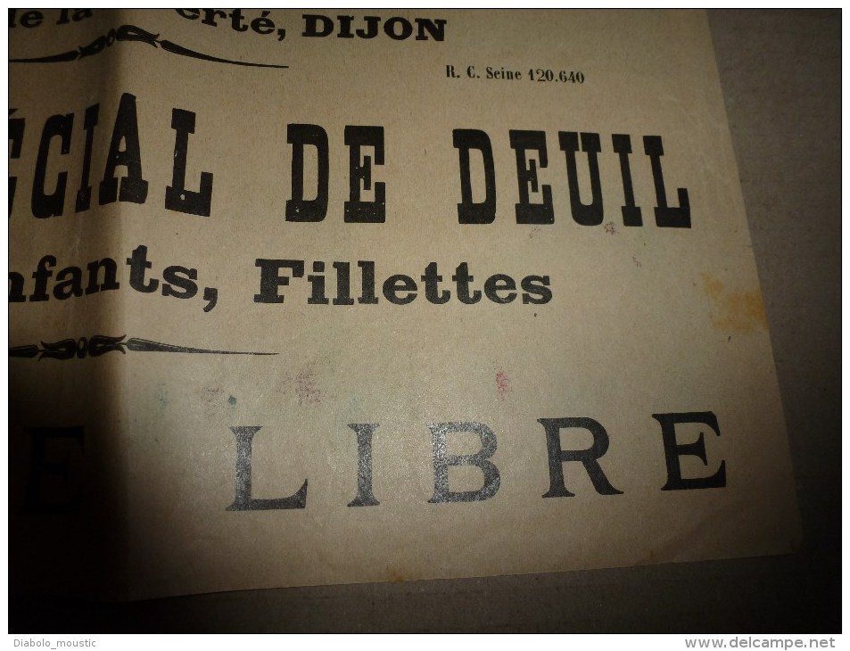 Vers 1900 Image D'EPINAL Réclame  LES MODES DU CHAT NOIR ,dimension 29,6 X 19,5 Cm ,QUESTIONS-DEVINETTES - Pubblicitari