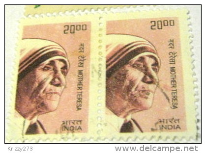 India 2009 Mother Teresa 20r X2 - Used - Used Stamps