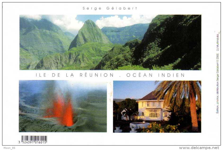 974 - ILE DE LA REUNION -  Ile Bourbon -  Carte De Voeux 2001 3 Cartes Doubles - Autres & Non Classés