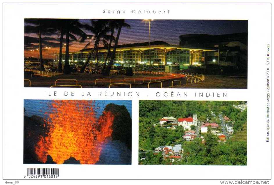 974 - ILE DE LA REUNION -  Ile Bourbon -  Carte De Voeux 2001 3 Cartes Doubles - Autres & Non Classés