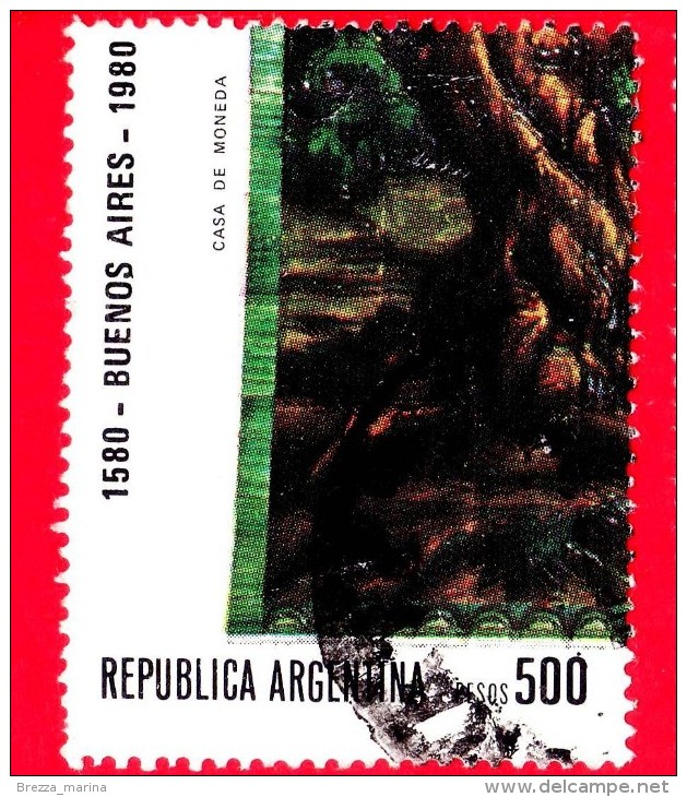 ARGENTINA - Usato - 1980 - Mostra Filatelica Internazionale Di Buenos Aires - Piastrelle Smaltate - 500 - Used Stamps