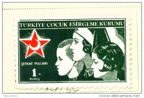 TURKEY  -  1941/4  Child Welfare  1k  Mounted/Hinged Mint - Unused Stamps