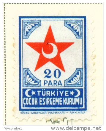 TURKEY  -  1943  Child Welfare  20p  Mounted/Hinged Mint - Neufs