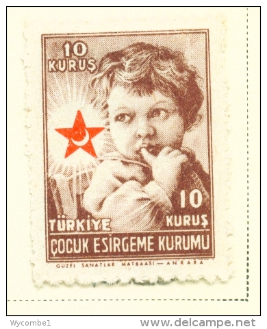 TURKEY  -  1945  Child Welfare  10k  Mounted/Hinged Mint - Unused Stamps