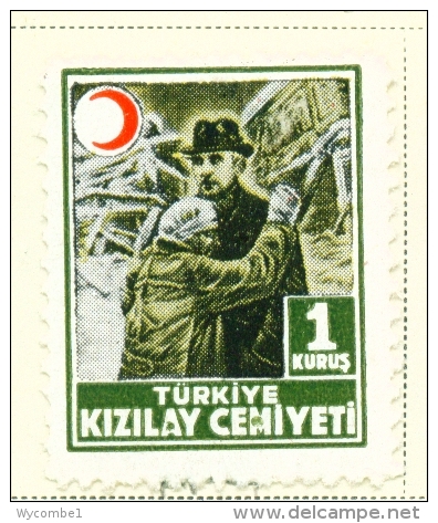 TURKEY  -  1944  Red Crescent  1k  Mounted/Hinged Mint - Unused Stamps