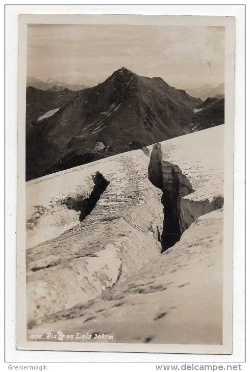 Cpa Photo - Piz ? Lais 3031 M. (Cachet: Alpengasthof Und Pension "Sonne" Ischgl Tirol - 1939 - (9x14 Cm) - Ischgl