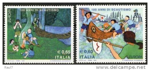 EUROPA 2007 ITALIE  2v NEUF ** (MNH) SCOUTS - 2007