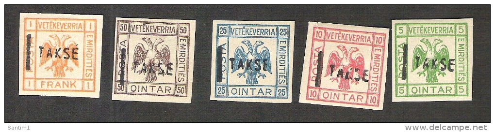 ALBANIA, 1921, TAKSE, Set, MH - Albania