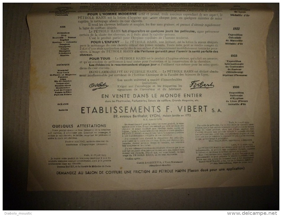 Vers 1900 Image D'EPINAL Réclame PETROLE HANN ,37,5 X 29 Cm (DUQUESNE) Dessins De Bernard Aldebert - Pubblicitari