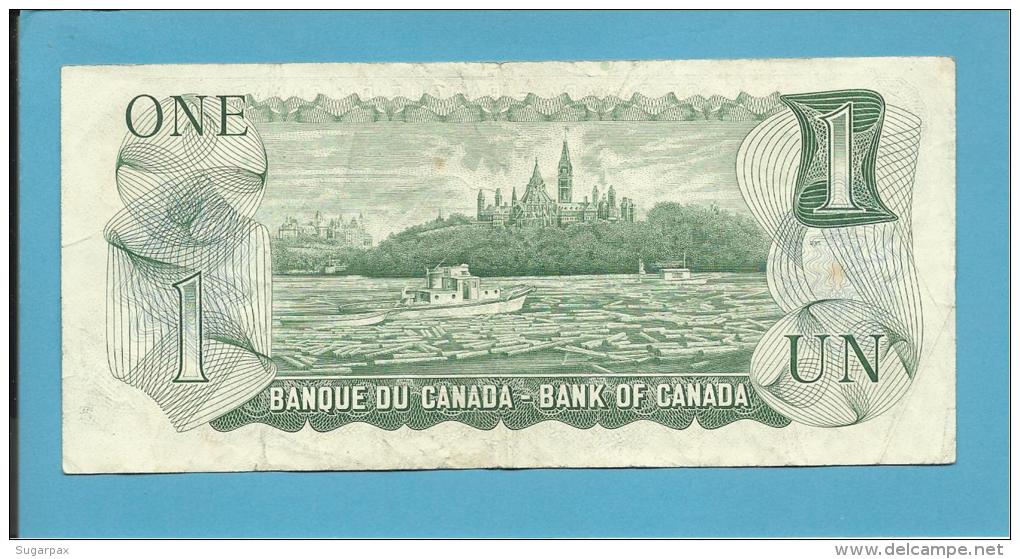 CANADA - 1 DOLLAR - ( 1973 ) - Pick 85a - Sign Lawson-Bouey - 2 Scans - Canada
