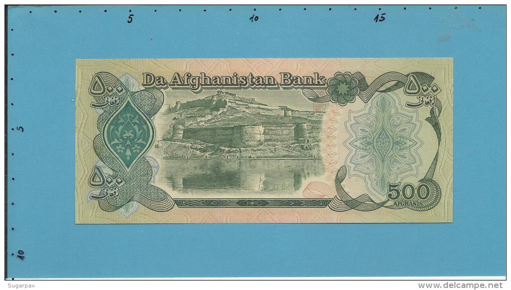 Afghanistan - 500 Afghanis - SH 1369 ( 1990 ) - P 60 B - UNC. - 2 Scans - Afghanistan