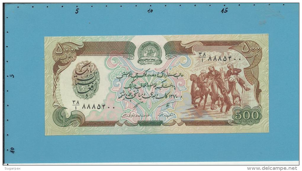 Afghanistan - 500 Afghanis - SH 1370 ( 1991 ) - P 60 C - UNC. - 2 Scans - Afghanistan