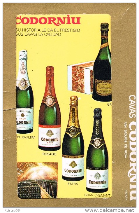 Grand Vin D'Espagne '' CAVAS CODORNIU ''  6 Cartes Dans Une Pochettes . - Alcools