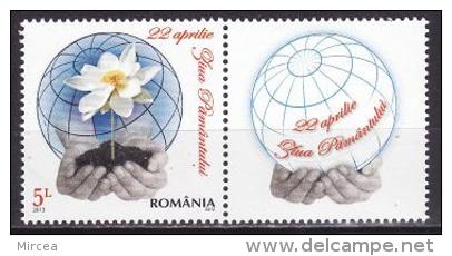 Roumanie 2012 - Journee De La Terre 1v.avec Vignette  Neuf** - Unused Stamps