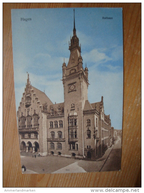 Hagen, Westfalen, Rathaus, Gelaufen 1913 ! - Hagen