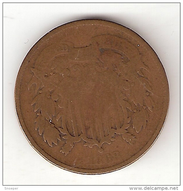 *usa 2 Cents 1868   Km 94  Look !! - 2, 3 & 20 Cents