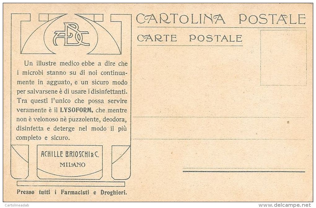 [DC5265] CARTOLINA - SERIE 7 CARTOLINE STORIA DELLA POSTA NEL MONDO - SUL RETRO LYSOFORM - Non Viaggiata - Old Postcard