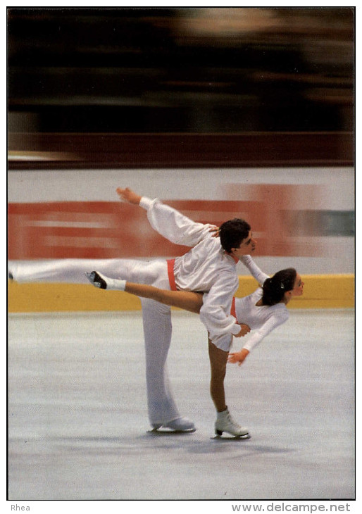 SPORTS - PATINAGE - Patinoire - Carte Philatélique - Carte Premier Jour - Jeux Olympiques - Albertville - Pattinaggio Artistico