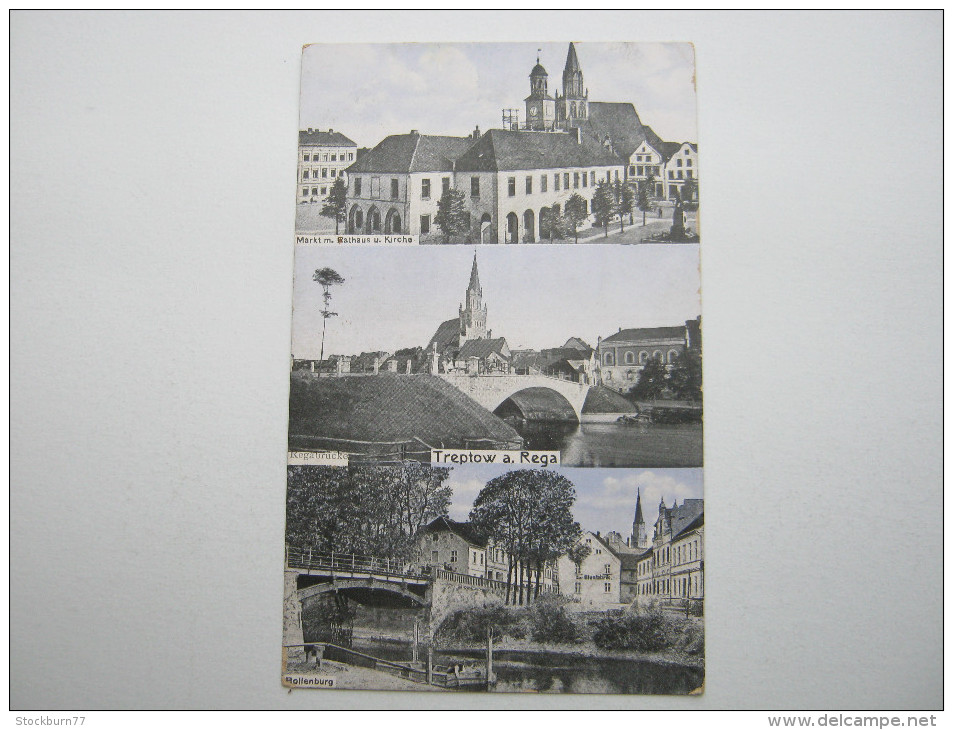 Trzebiatów , Treptow   , Schöne Karte , 2 Scans - Pommern