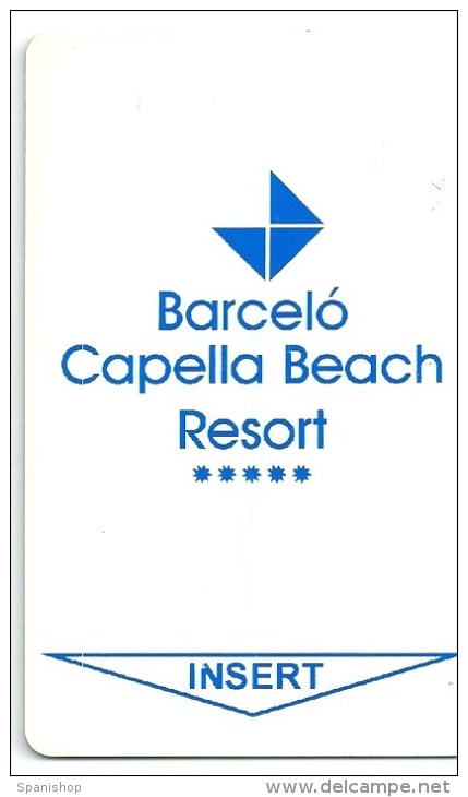 Llave Card Karte Clef Hotelkarte Keycard  HOTEL BARCELO CAPELLA BEACH - REPUBLICA DOMINICANA - Hotel Labels