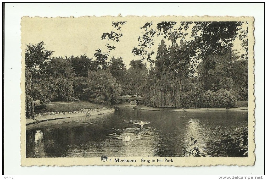 Merksem   *  Brug In Het Park - Antwerpen