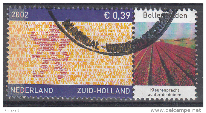 Nederland - Provincievlaggen En Volksliederen - Zuid-Holland - Gebruikt/gebraucht/used - NVPH 2071 Tab Bollenvelden - Gebruikt