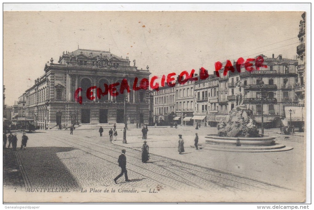 34 - MONTPELLIER -  LA PLACE DE LA COMEDIE - Montpellier