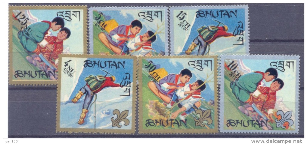 1967. Bhutan, Scouts, 6v, Mint/** - Bhután
