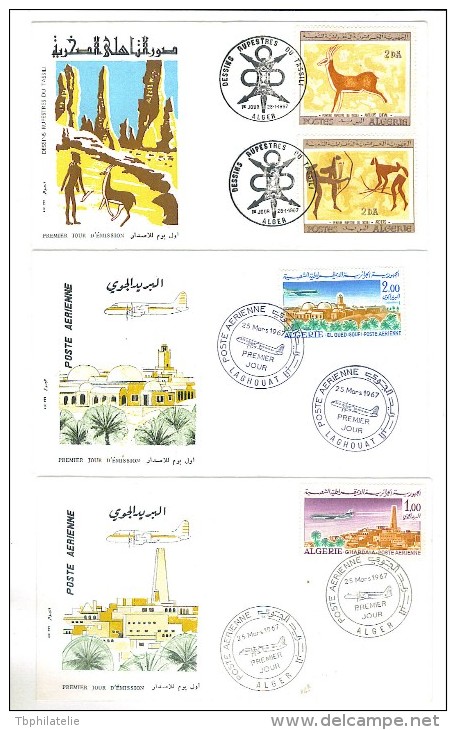 VEND LOT DE FDC D'ALGERIE 1967 !!!! - Algerije (1962-...)