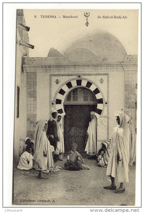 Carte Postale Ancienne Algérie - Tébessa. Marabout De Sidi El Radj Ali - Tebessa