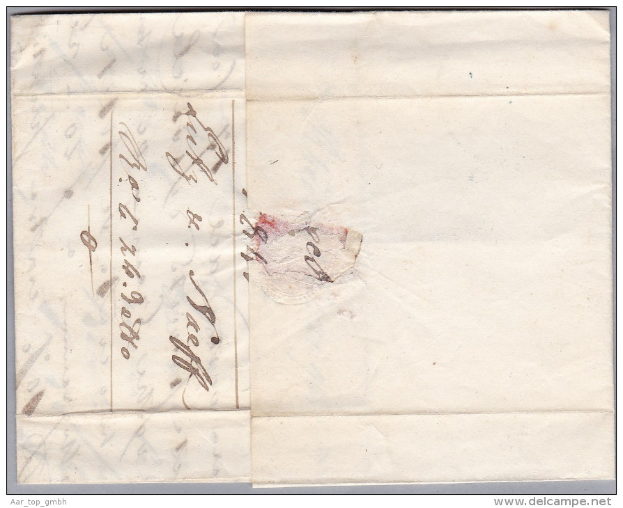 Heimat SG RHEINECK 1845-11-21 Vorphila Brief Nach Magadino TI - ...-1845 Prephilately